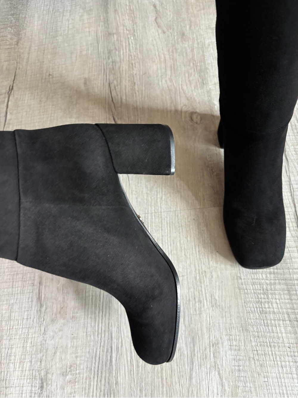 Prada Suede knee- high block boots size 38, NIB authentic - Picture 6 of 10